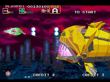 Darius Gaiden (JP) screen shot game playing